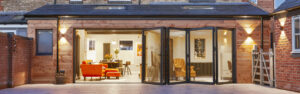 House extension with bi-fold doors